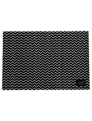 Deurmat zwart 40x60 cm – met lijntjes | Zoedt