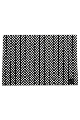 Deurmat zwart 40x60 cm – met grafisch patroon | Zoedt