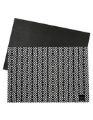 Deurmat zwart 40x60 cm – met grafisch patroon — sfeervolle schoonloopmat met anti-slip | Zoedt