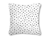 Buitenkussen 40x40 wit met tekst Geluk zit in het zonnetje – waterafstotend tuinkussen