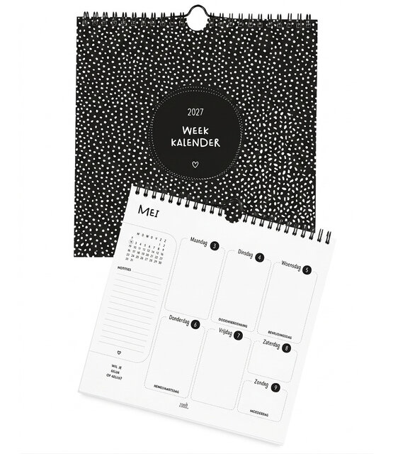Weekkalender 2027 – stijlvolle en overzichtelijke weekplanner voor thuis