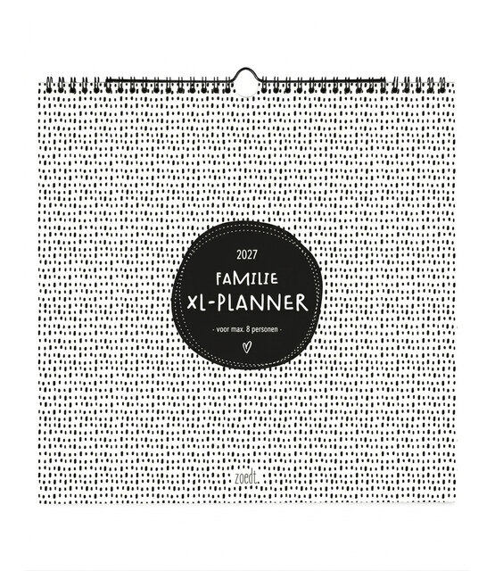 PRE-ORDER - Familieplanner 2027 - extra grote planner voor gezinnen - 6 tot 8 personen