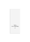 Minikaartje met tekst - Hoera! een nieuw huis