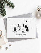 Kerstkaart A6 ‘Hele fijne kerst’ – lieve kerstkaart