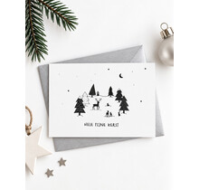 Kerstkaart A6 ‘Hele fijne kerst’ – lieve kerstkaart