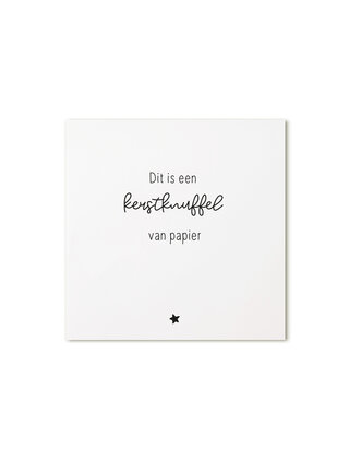 Kerst cadeaukaartje – Kerstknuffel van papier