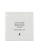 Aardewerk kerst tegeltje met kerstgedicht – 13x13 cm