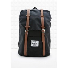 Black and brown backpack