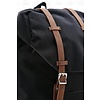 Black and brown backpack