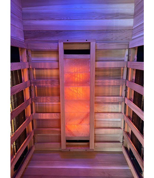 Zoutwand voor in de infrarood sauna of huiskamer