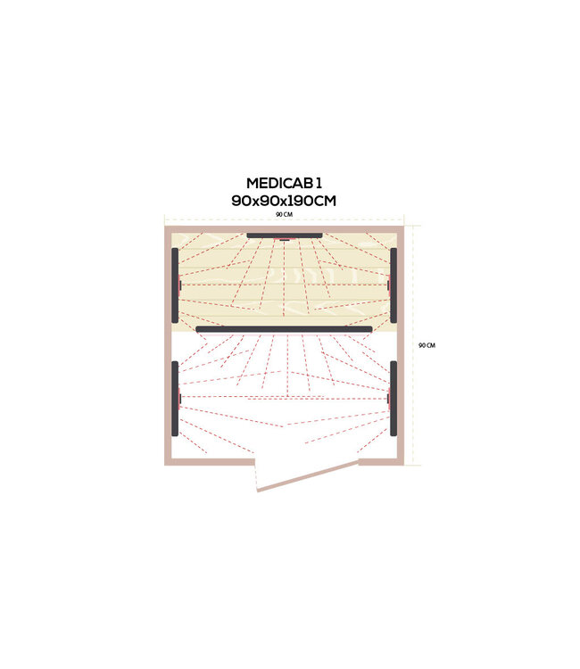 Medicab 1 - Therapeutische Infraroodcabine voor 1 persoon