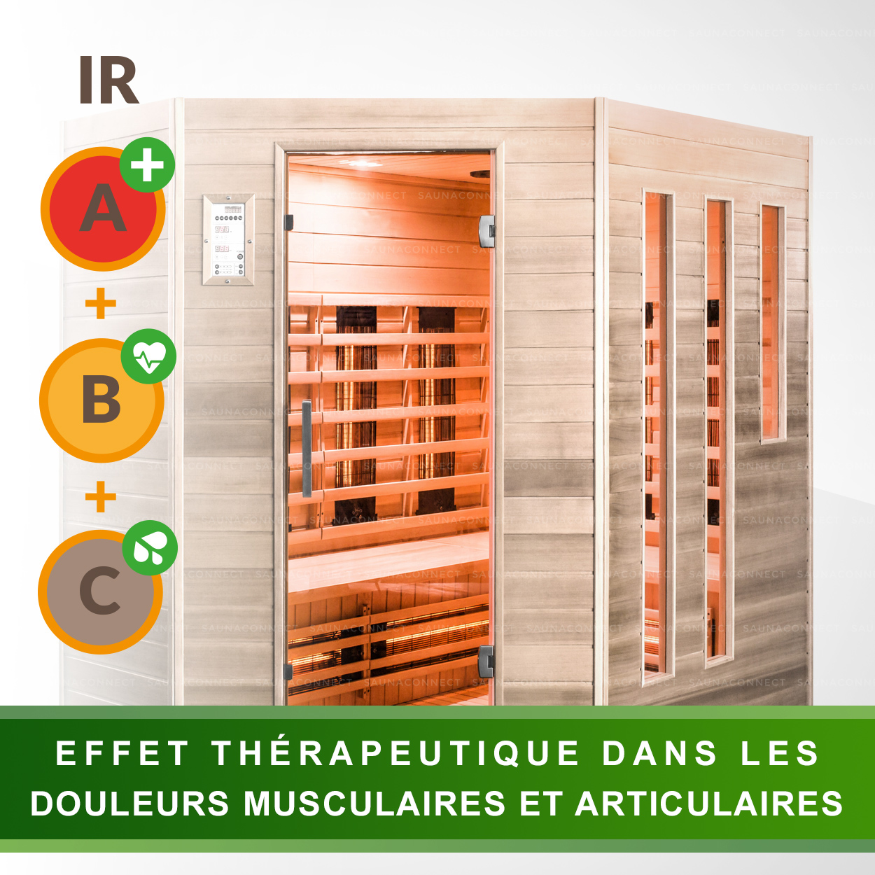Medicab 8 - Sauna Infrarouge Thérapeutique pour 6 Personnes