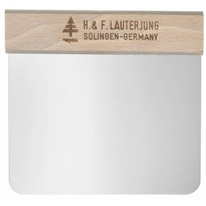 Teigabstecher Holzgriff natur-Metallklinge starr