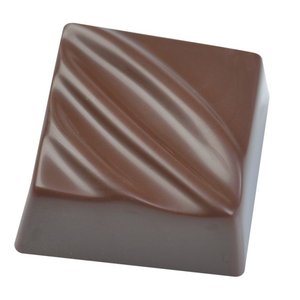 Brunner Viereck Praline mit Dekor