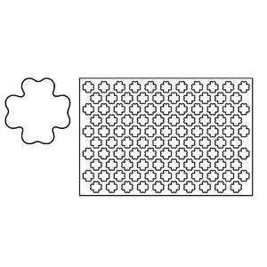 Pavoni Keksausstechmatte Kleeblatt