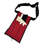 Emil Schmidt Gürteltasche rot mit weißem Inhalt