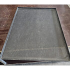 gebrauchte Lochblech 3-Rand mit Teflon-Beschichtung