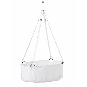 Leander Cradle with mattress white