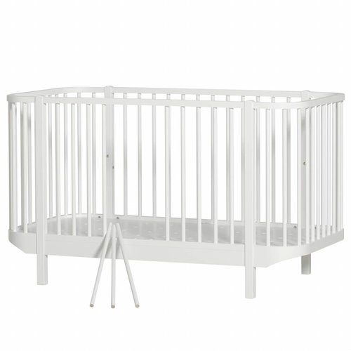 Oliver Furniture Wood  Baby- und Kinderbett  70 x 140  weiß