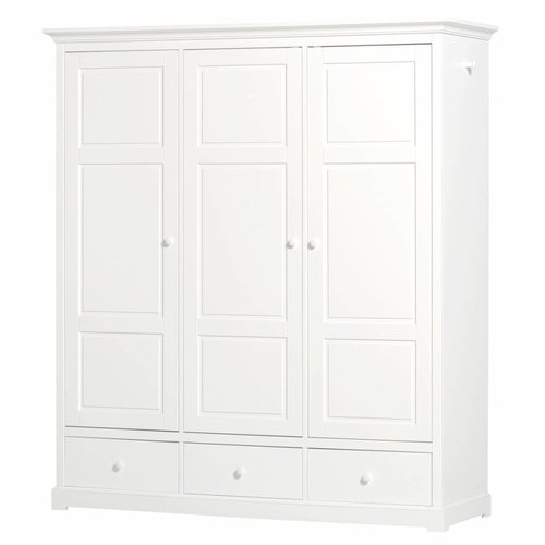 Oliver Furniture Seaside Classic wardrobe 3 doors white