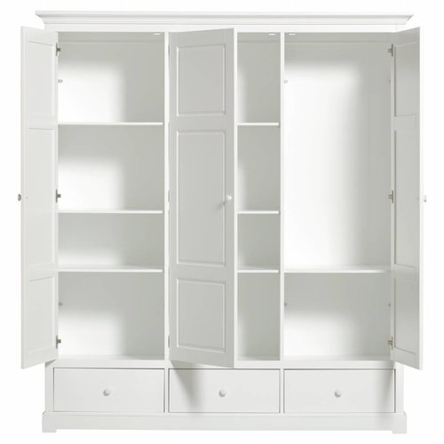 Oliver Furniture Seaside Classic wardrobe 3 doors white