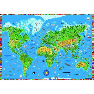 Schreibunterlage Weltkarte Schreibunterlage Weltkarte