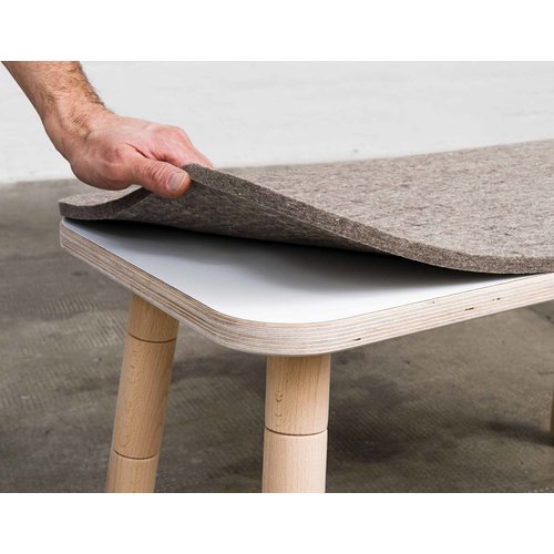 Pure Position Hocker für Growing Table weiß