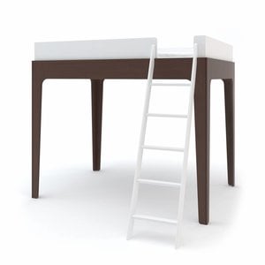 Oeuf Loft bed perch walnut