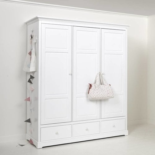 Oliver Furniture Seaside Classic wardrobe 3 doors white