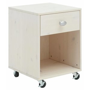 LIFETIME KIDSROOMS Drawer element on castors whitewash