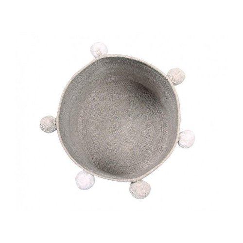 Lorena Canals Aufbewahrungskorb Bubbly rund 30 cm - light grey