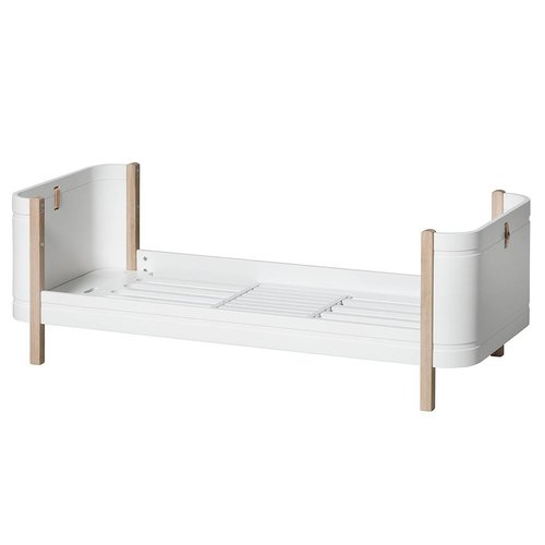 Oliver Furniture Wood Mini+ Juniorbett, weiß-Eiche