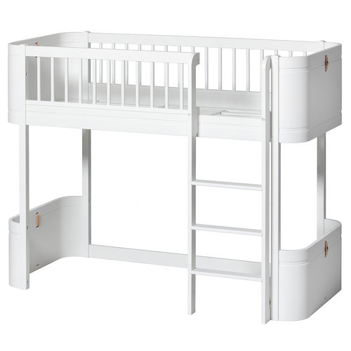 Oliver Furniture Mini+ low loft bed white