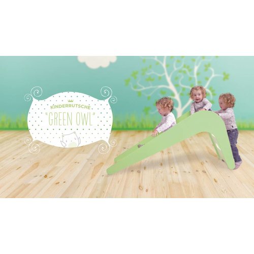 Jupiduu Kinderrutsche Green Owl grün