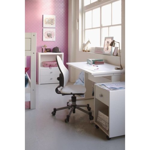 LIFETIME KIDSROOMS Height adjustable children´s desk whitewash
