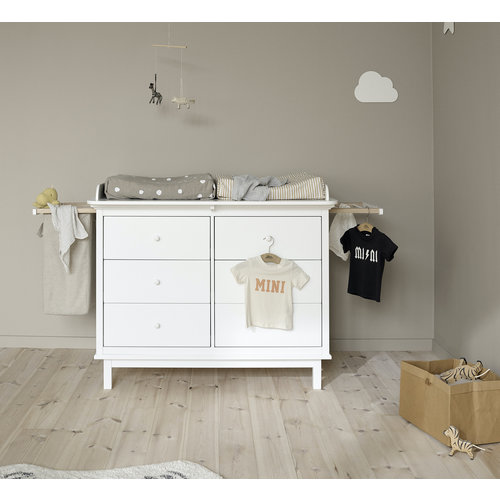 Oliver Furniture Seaside Nursery dresser with 6 drawers white