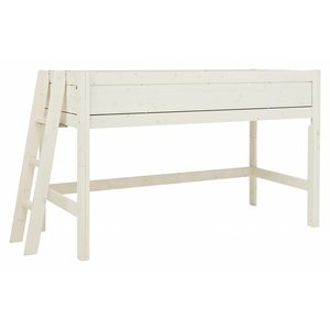 LIFETIME KIDSROOMS Half height bed four closed sides Whitewash