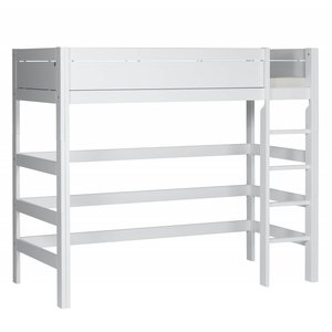 LIFETIME KIDSROOMS Loft bed straight ladder white