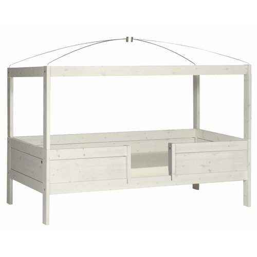 LIFETIME KIDSROOMS 4 in 1 Bett Bed canopy in whitewash