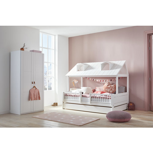 LIFETIME KIDSROOMS Short fall protection breeze with rods in white LIFETIME KIDSROOMS Short fall protection breeze with rods in white
