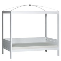 Four-poster bed 90 x 200 white