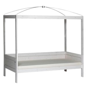 LIFETIME KIDSROOMS Four-poster bed 90 x 200 whitewash