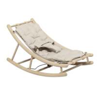 Wood baby & toddler rocker oak/nature