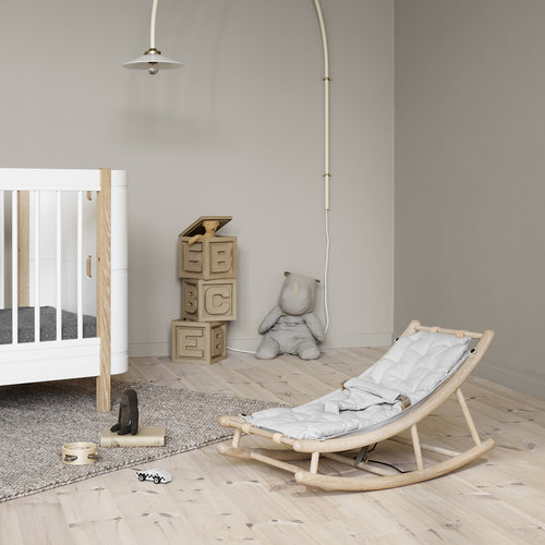 Oliver Furniture Wood baby & toddler rocker oak/grey