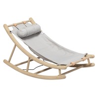 Wood toddler rocker oak/grey