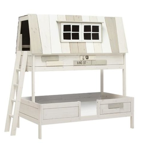 LIFETIME KIDSROOMS Bunk Bed Hangout 120 x 200 cm in whitewash