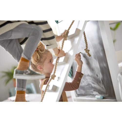 LIFETIME KIDSROOMS Cabin Bed Beachhouse with ladder in white - Copy