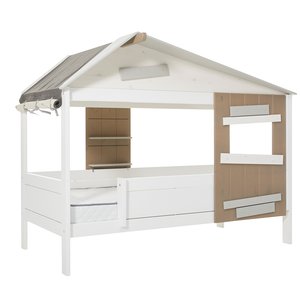 LIFETIME KIDSROOMS Base cottage bed "The Hideout" white