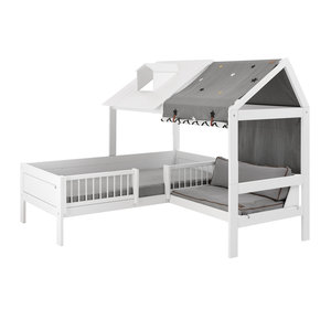 LIFETIME KIDSROOMS Beachhouse Bed with Bench white