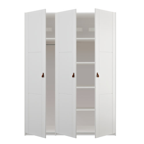 LIFETIME KIDSROOMS Kleiderschrank 150 cm mit 3 Türen in weiß